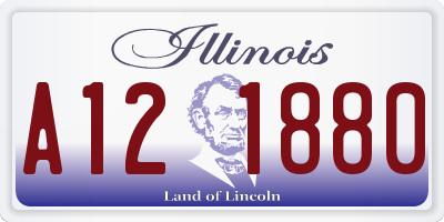 IL license plate A121880