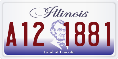 IL license plate A121881
