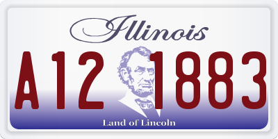 IL license plate A121883