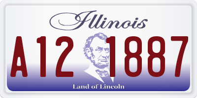 IL license plate A121887
