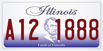 IL license plate A121888