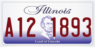 IL license plate A121893