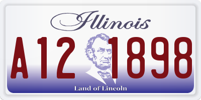 IL license plate A121898