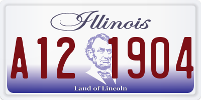 IL license plate A121904