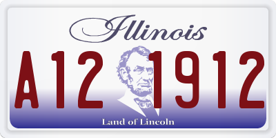 IL license plate A121912