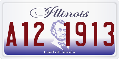 IL license plate A121913