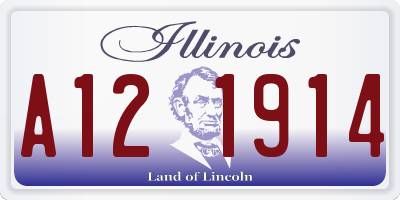 IL license plate A121914