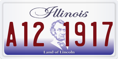 IL license plate A121917
