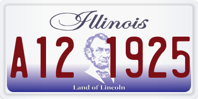 IL license plate A121925