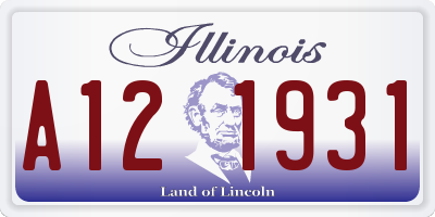 IL license plate A121931