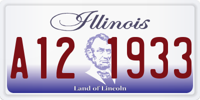 IL license plate A121933