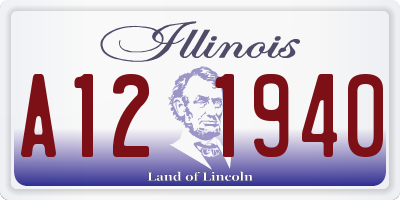 IL license plate A121940