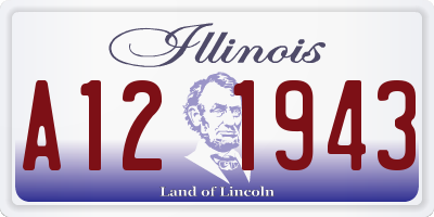 IL license plate A121943