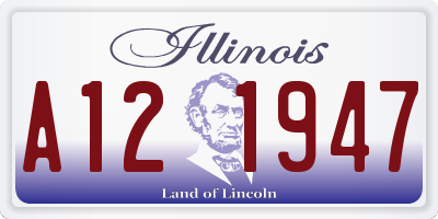 IL license plate A121947
