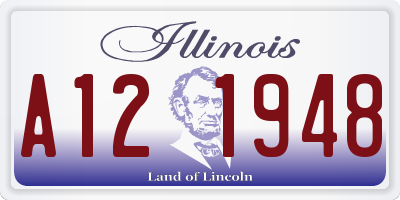 IL license plate A121948