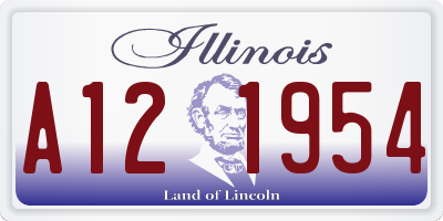 IL license plate A121954