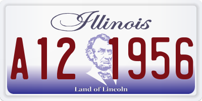 IL license plate A121956