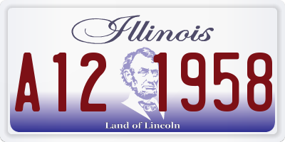 IL license plate A121958
