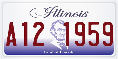IL license plate A121959