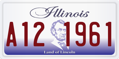 IL license plate A121961