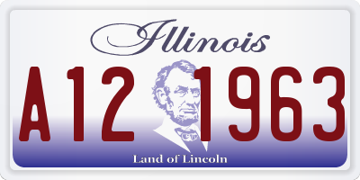 IL license plate A121963