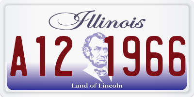 IL license plate A121966