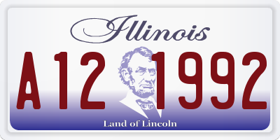 IL license plate A121992
