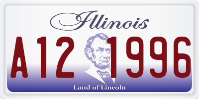 IL license plate A121996