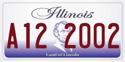 IL license plate A122002