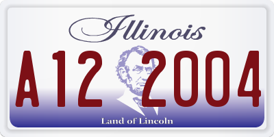IL license plate A122004