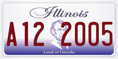 IL license plate A122005