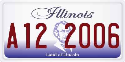 IL license plate A122006