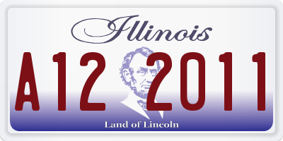 IL license plate A122011