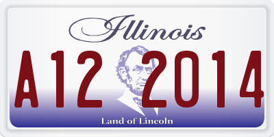 IL license plate A122014