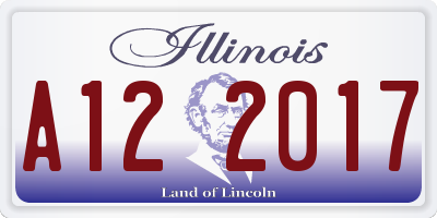 IL license plate A122017