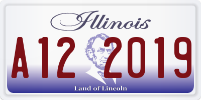IL license plate A122019
