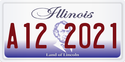 IL license plate A122021