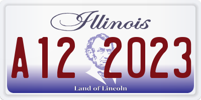 IL license plate A122023
