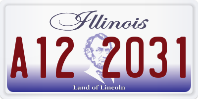 IL license plate A122031