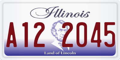 IL license plate A122045