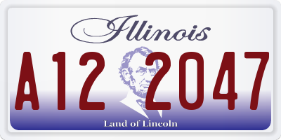 IL license plate A122047