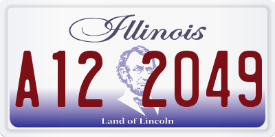 IL license plate A122049