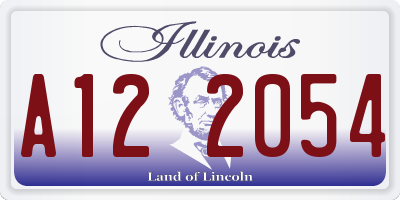 IL license plate A122054