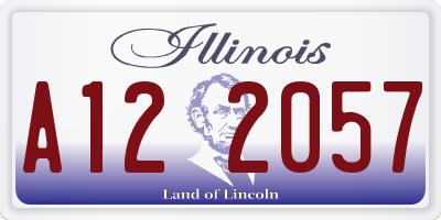 IL license plate A122057