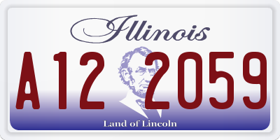 IL license plate A122059