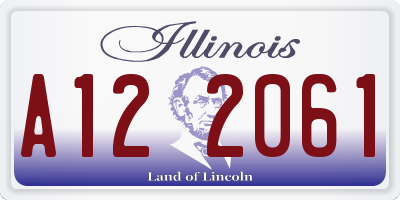 IL license plate A122061