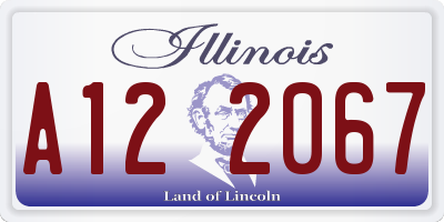 IL license plate A122067