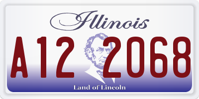 IL license plate A122068