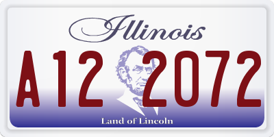 IL license plate A122072