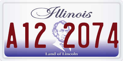 IL license plate A122074
